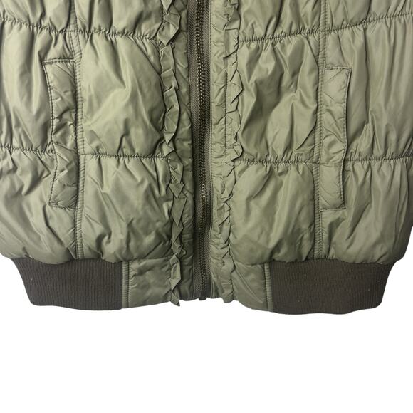 Anthropologie Sanctuary Quilted Puffer Vest Olive Green Lightweight Medium - Picture 4 of 12